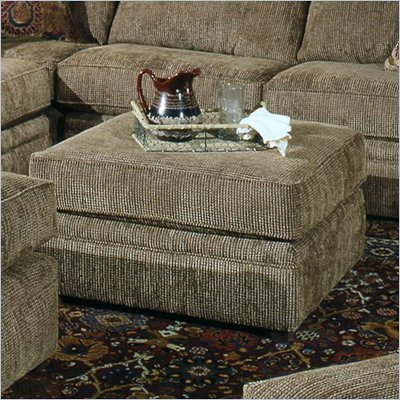 Coaster Chenille Pillow Top Cocktail Ottoman in Olive Green