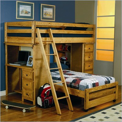 Loft Bunk Beds Twin  Full on Coaster Wrangle Hill Twin Over Twin Loft Bunk Bed In Amber Wash Finish