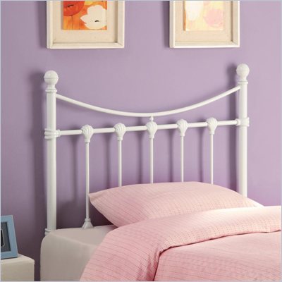 Coaster Youth Twin Metal Headboard in White
