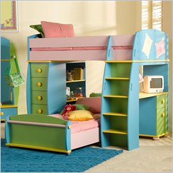Powell Sunday Funnies Loft Bunk Bed