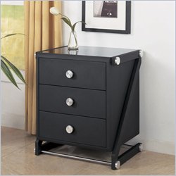Powell Furniture Z-Bedroom 3-Drawer Nightstand