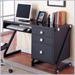 Powell Furniture Z Bedroom Wood Student Desk in Black