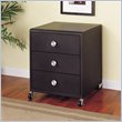 ADD TO YOUR SET: Powell Furniture Z-Bedroom Mobile 3 Drawer Nightstand