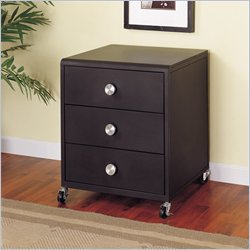 Powell Furniture Z-Bedroom Mobile 3 Drawer Nightstand