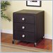 Powell Furniture Z-Bedroom Mobile 3 Drawer Nightstand