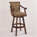 Powell Furniture 30 Inch Brandon Warm Cherry Swivel Bar Stool