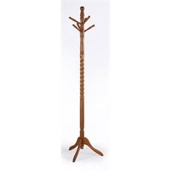 Powell Furniture Nostalgic Oak Twist Standing Coat Rack