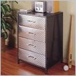 ADD TO YOUR SET: Powell Furniture Monster Bedroom 4 Drawer Chest in Gray and Silver Finish