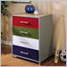 Powell Furniture Teen Trends Primary 4 Drawer Chest in Silver Finish
