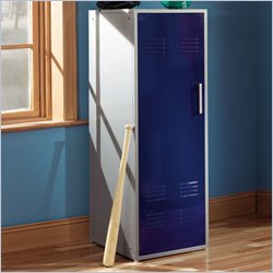 Powell Furniture Teen Trends Navy Blue Home Storage Kids Locker Coat Rack