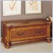 Powell Furniture Wilmington Burl Cedar Blanket Chest in Cherry Finish