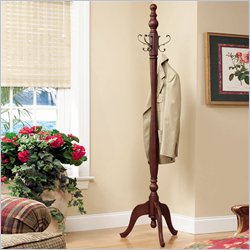 Powell Furniture English Country Aged English Brown Standing Coat Rack