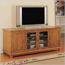 Powell 66" Oak Wood LCD/Plasma TV