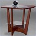 Klaussner Furniture Solaris Wood End Table with Glass Top