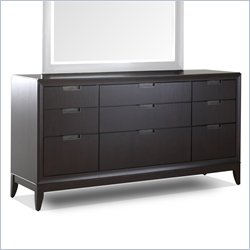 Klaussner Furniture Nikka Triple Dresser in Rich Cherry