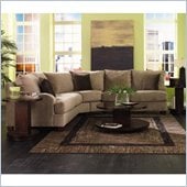 Klaussner Furniture Canyon Sectional in Nuzzle Latte