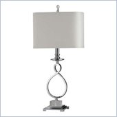 Klaussner Furniture Complements Brushed Steel Ampersand Table Lamp