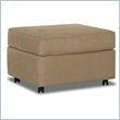 ADD TO YOUR SET: Klaussner Furniture Brighton Rectangular Upholstered Ottoman in Camel