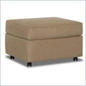 Klaussner Furniture Brighton Rectangular Upholstered Ottoman in Camel