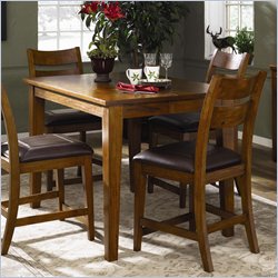 Klaussner Furniture Urban Craftsmen Counter Height Dining Table in Mocha Finish
