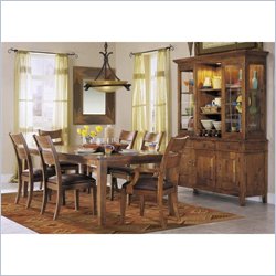 Klaussner Furniture Urban Craftsmen Casual Dining Table in Amber Finish
