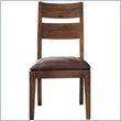 Klaussner Furniture Urban Craftsmen Fabric Dining Side Chair in Amber Finish