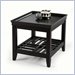 Klaussner Furniture Surrey Merlot End Table with Shelf