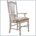 Klaussner Furniture Treasures White Dining Room Chair With Arms