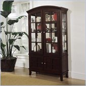 Klaussner Furniture Manhattan Dining Room Curio in Cherry