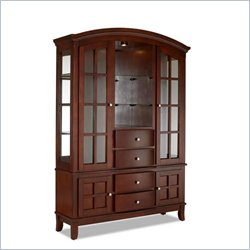 Klaussner Furniture Manhattan Dining Room Curio in Cherry