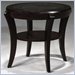 Klaussner Furniture Bandero Round End Table with Shelf