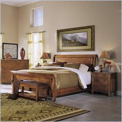 Klaussner Furniture Urban Craftsman Queen Bed 2 Piece Bedroom Set