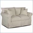 ADD TO YOUR SET: Klaussner Furniture Jenny Slipcover Love Seat