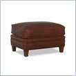 ADD TO YOUR SET: Klaussner Furniture Biltmore Rectangular Ottoman in Brown Leather