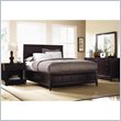 Klaussner Furniture Nikka Wood Platform Bed 3 Piece Bedroom Set in Rich Dark Cherry