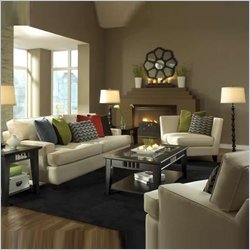 Klaussner Furniture Hero Off-White Upholstered Loveseat