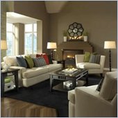 Klaussner Furniture Hero Off-White Upholstered Loveseat