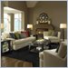 Klaussner Furniture Hero Off-White Upholstered Loveseat