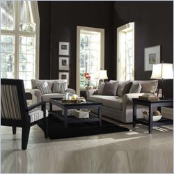 Klaussner Furniture Comfy Beige upholstered Loveseat