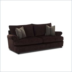 Klaussner Furniture Jeeves Brown Upholstered Sofa