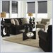Klaussner Furniture Master Black Upholstered Loveseat
