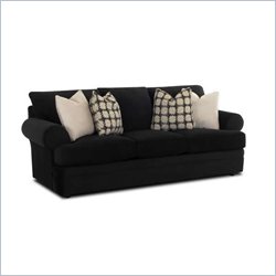 Klaussner Furniture Master Royale Regular Black Upholstered Sleeper