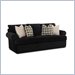 Klaussner Furniture Master Black Upholstered Sofa