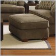 ADD TO YOUR SET: Klaussner Furniture Vaughn Brown Upholstered Ottoman