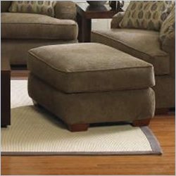 Klaussner Furniture Vaughn Brown Upholstered Ottoman