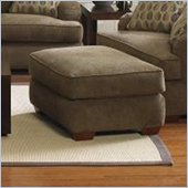 Klaussner Furniture Vaughn Brown Upholstered Ottoman