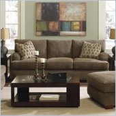 Klaussner Furniture Vaughn Brown Upholstered Sofa