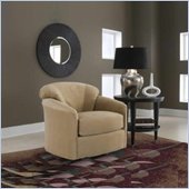 Klaussner Furniture Swivel Compact Upholstered Glider Chair