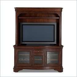 Klaussner Furniture Stoughton Entertainment Console and Hutch