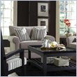 Klaussner Comfy Grey Chair and Ottoman